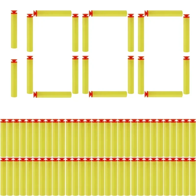 Foam Dart Gun - RdBYellow Sucker Head Bullets 7.2cm For
