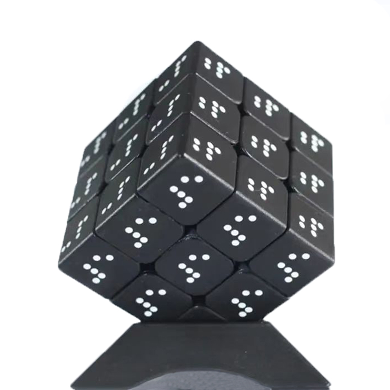 Kids Toys Unique - Braille Speed Cube 3x3x3 Educational Puzzle
