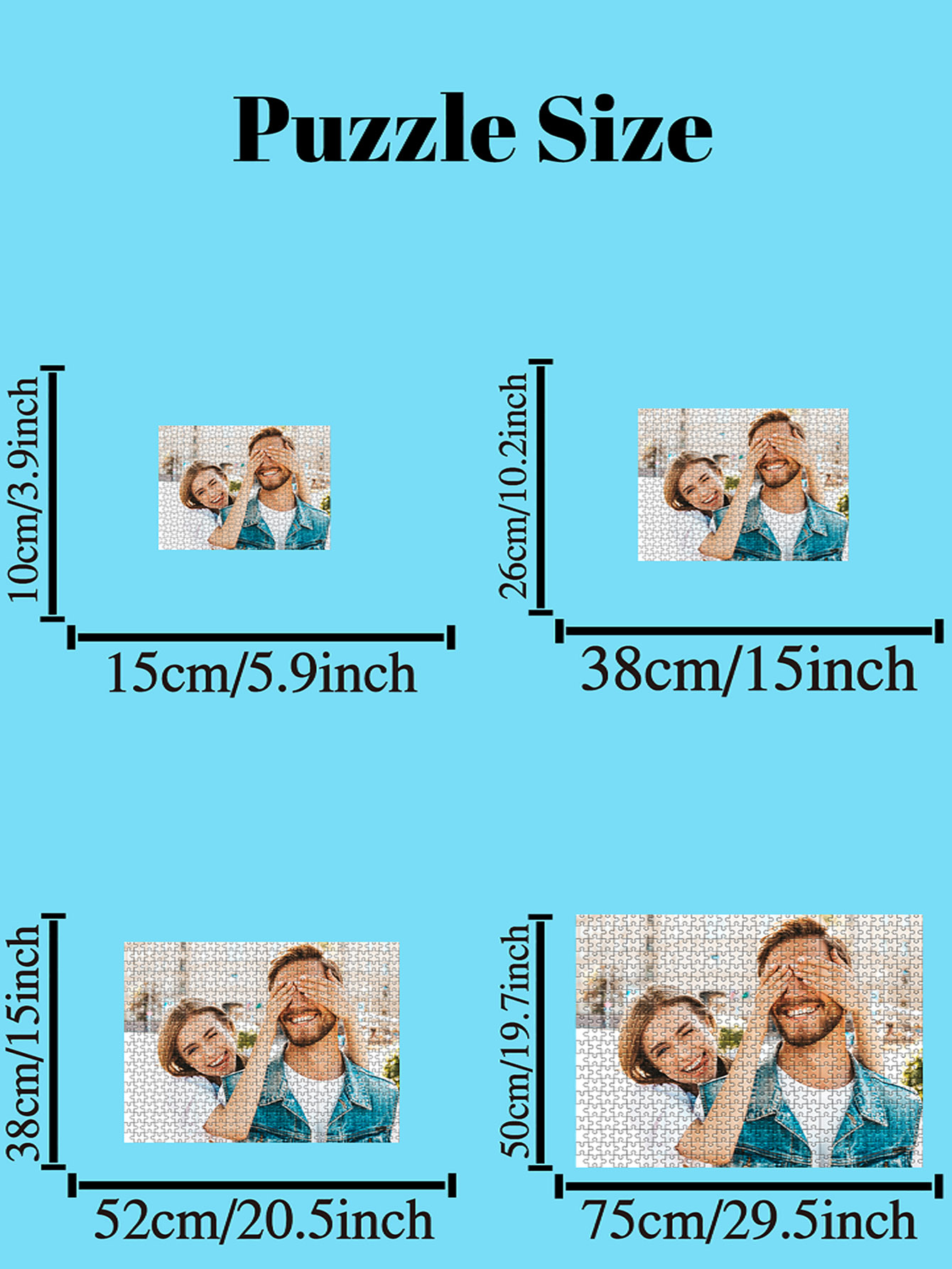 Kids Y Toys - 35/300pcs couple Custom Picture Personalised Decompression