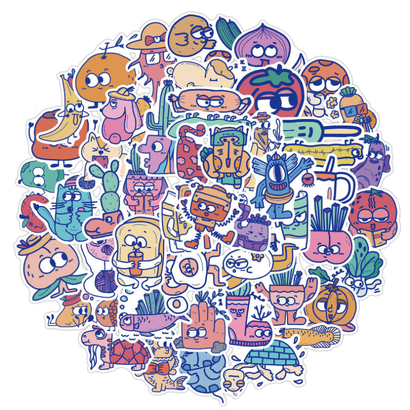 Kids Toys Cartoon Images - 10/30/50pcs Cartoon Monster Image Graffiti Stickers
