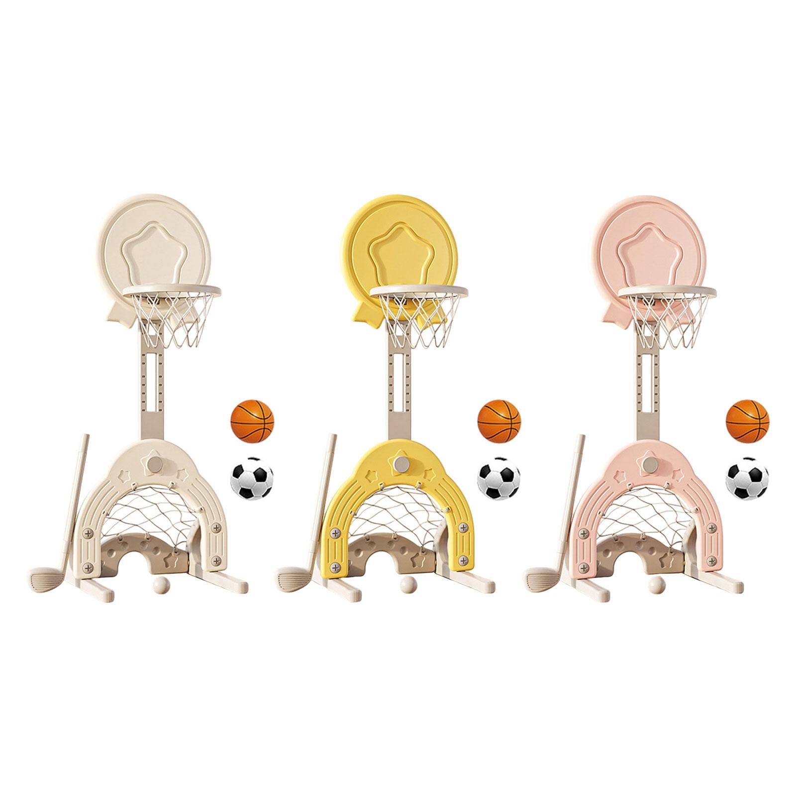 Kids Yard Toys - 3 in 1 Basketball Hoop Set