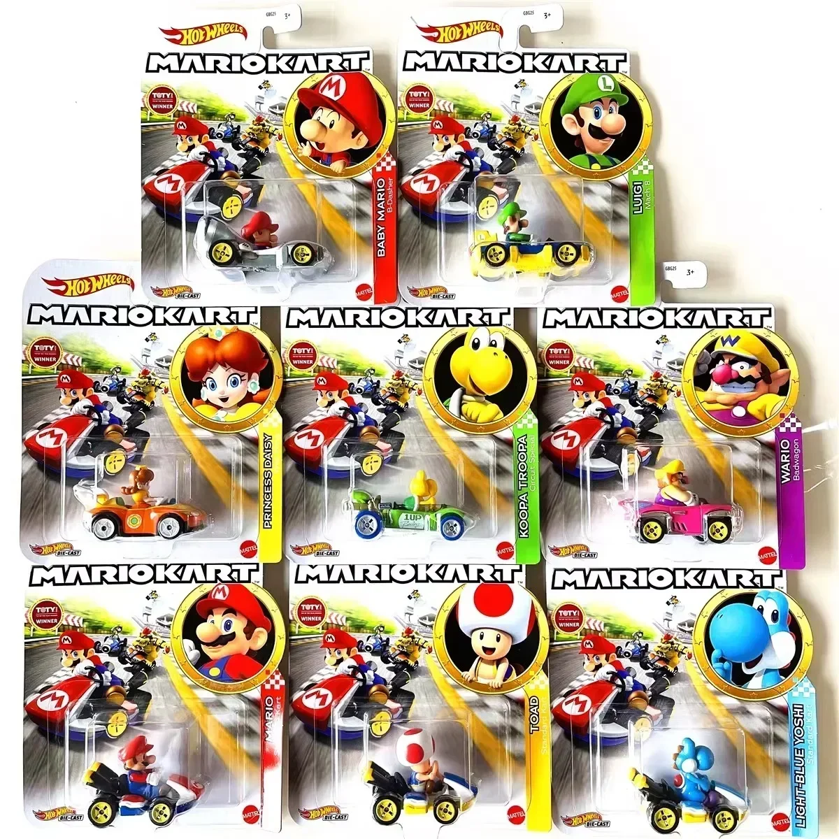 Kids Toys Car - Original Hot Wheels Premium Super Mario