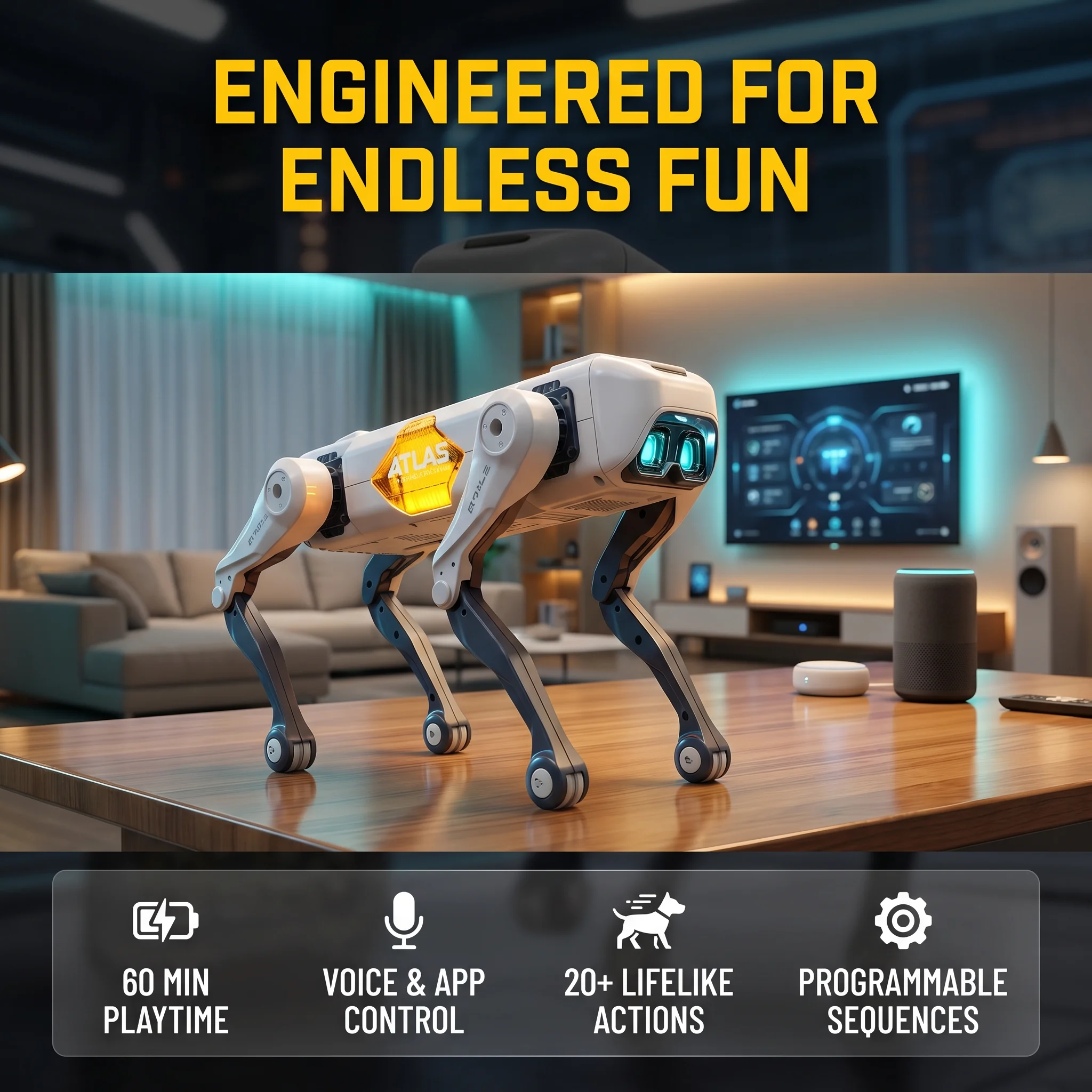 Kids Toys Dog - AI Smart Robot Dog, Voice &