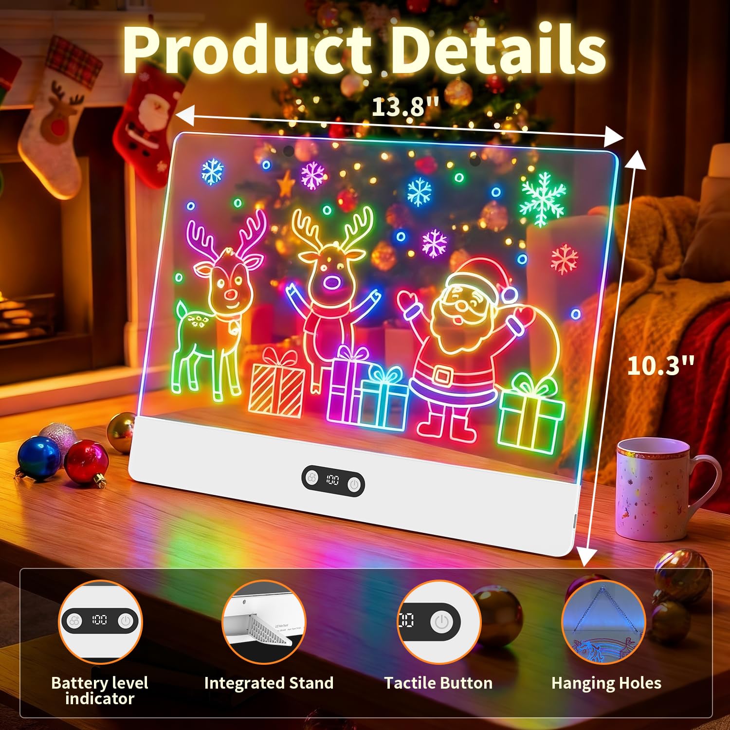Rechargeable LED Drawing Board - đánh giá và giá Kids Toys Drawing