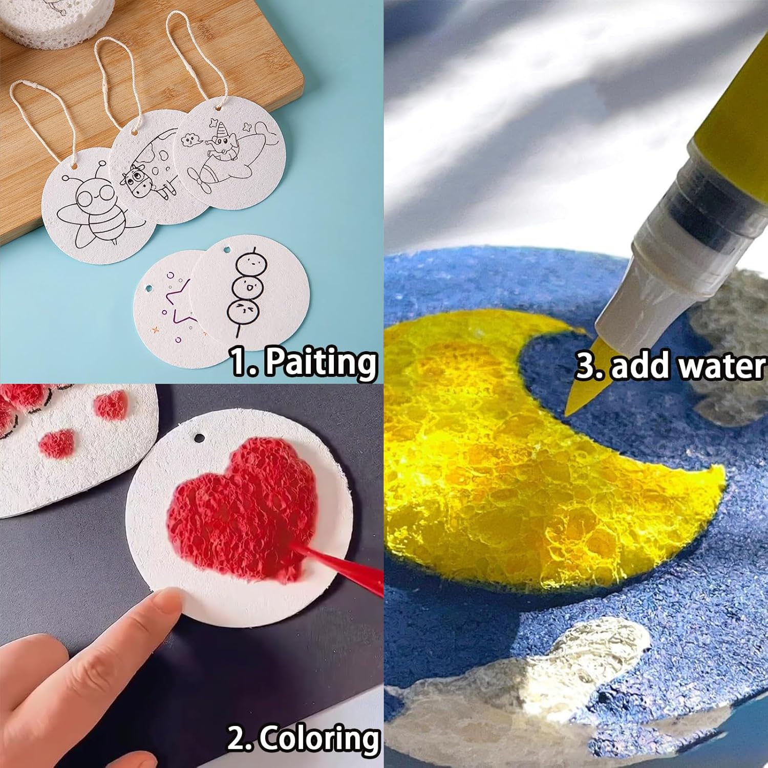 3D Puffy Foam Texture Painting - đánh giá và giá Kids Toys Drawing