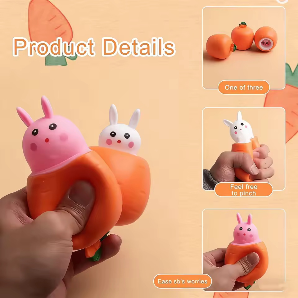 Cute Carrot Rabbit Squeeze Toy - đánh giá và giá Kids Toys Unique