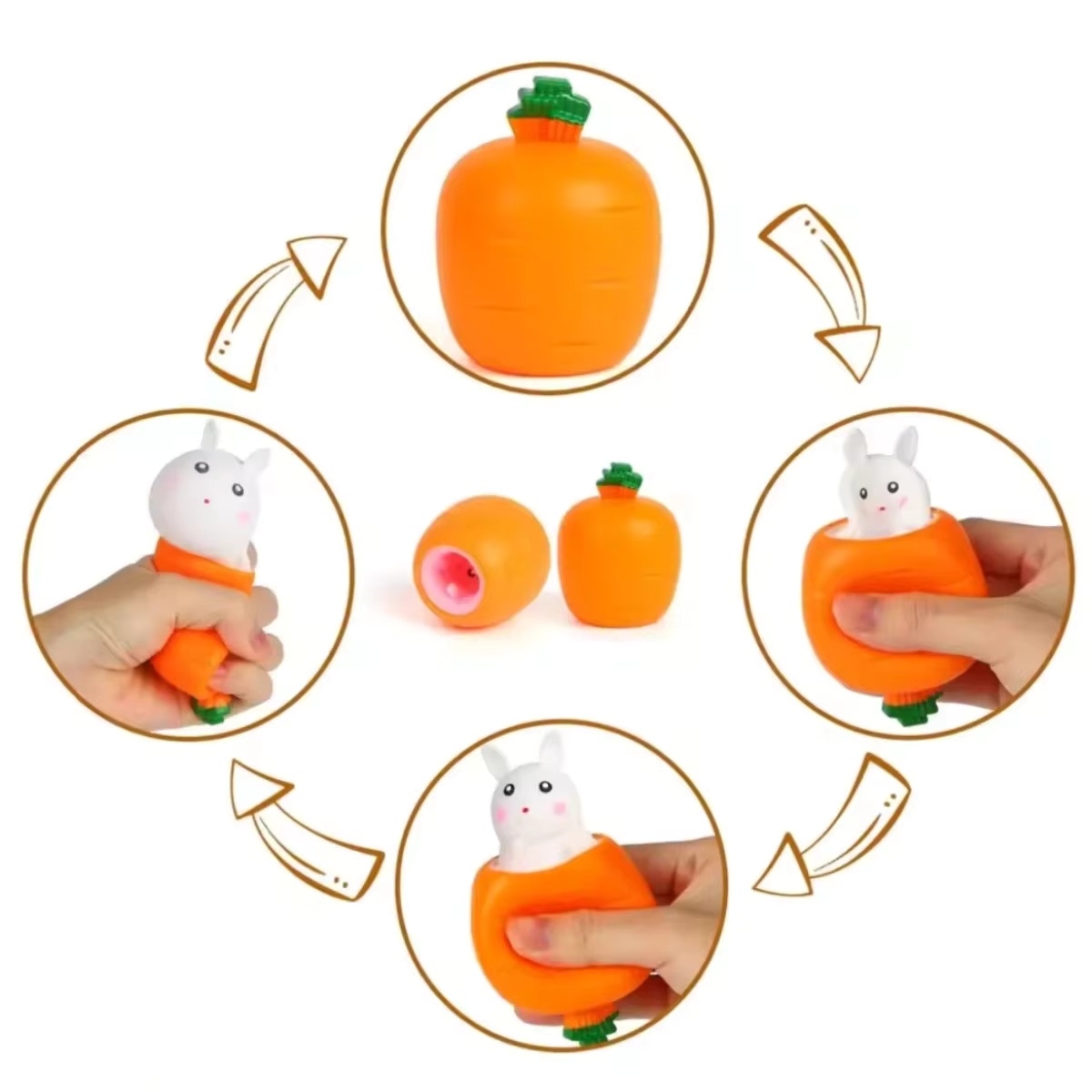 Cute Carrot Rabbit Squeeze Toy - đánh giá và giá Kids Toys Unique