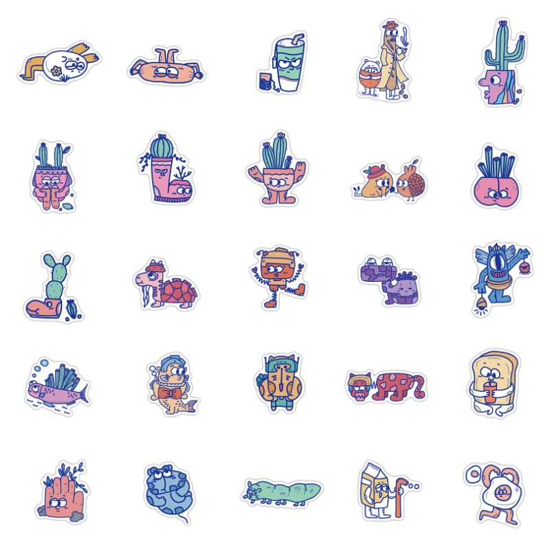 10/30/50pcs  Cartoon Monster I - đánh giá và giá Kids Toys Cartoon Images