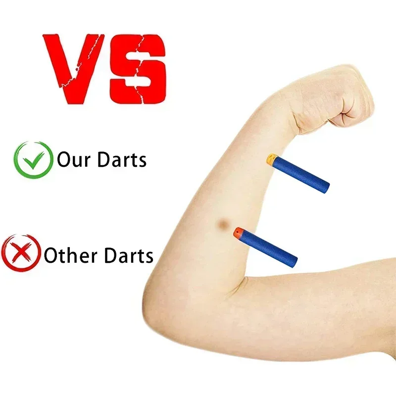 HOT1000-50pcs Blue Hollow Dart - đánh giá và giá Foam Dart Gun
