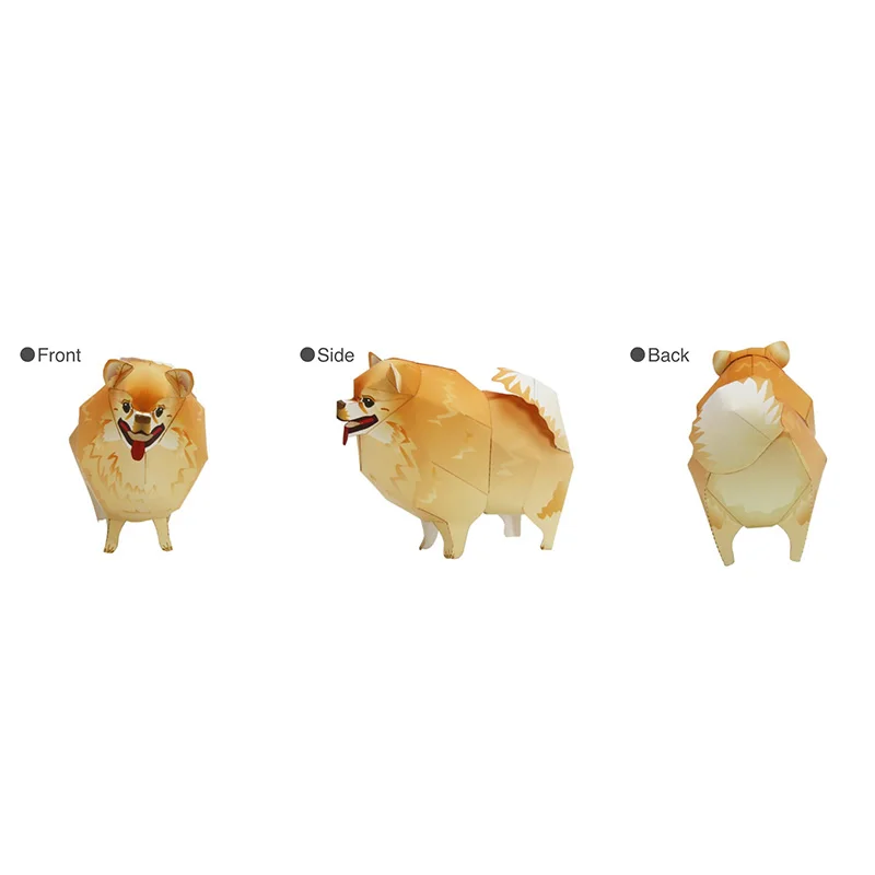 Pomeranian Dog Folding Origami - đánh giá và giá Kids Toys Dog