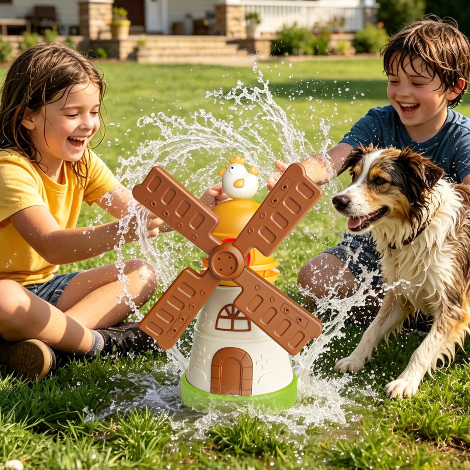 Kids Windmill Sprinkler Rotati - đánh giá và giá Kids Yard Toys