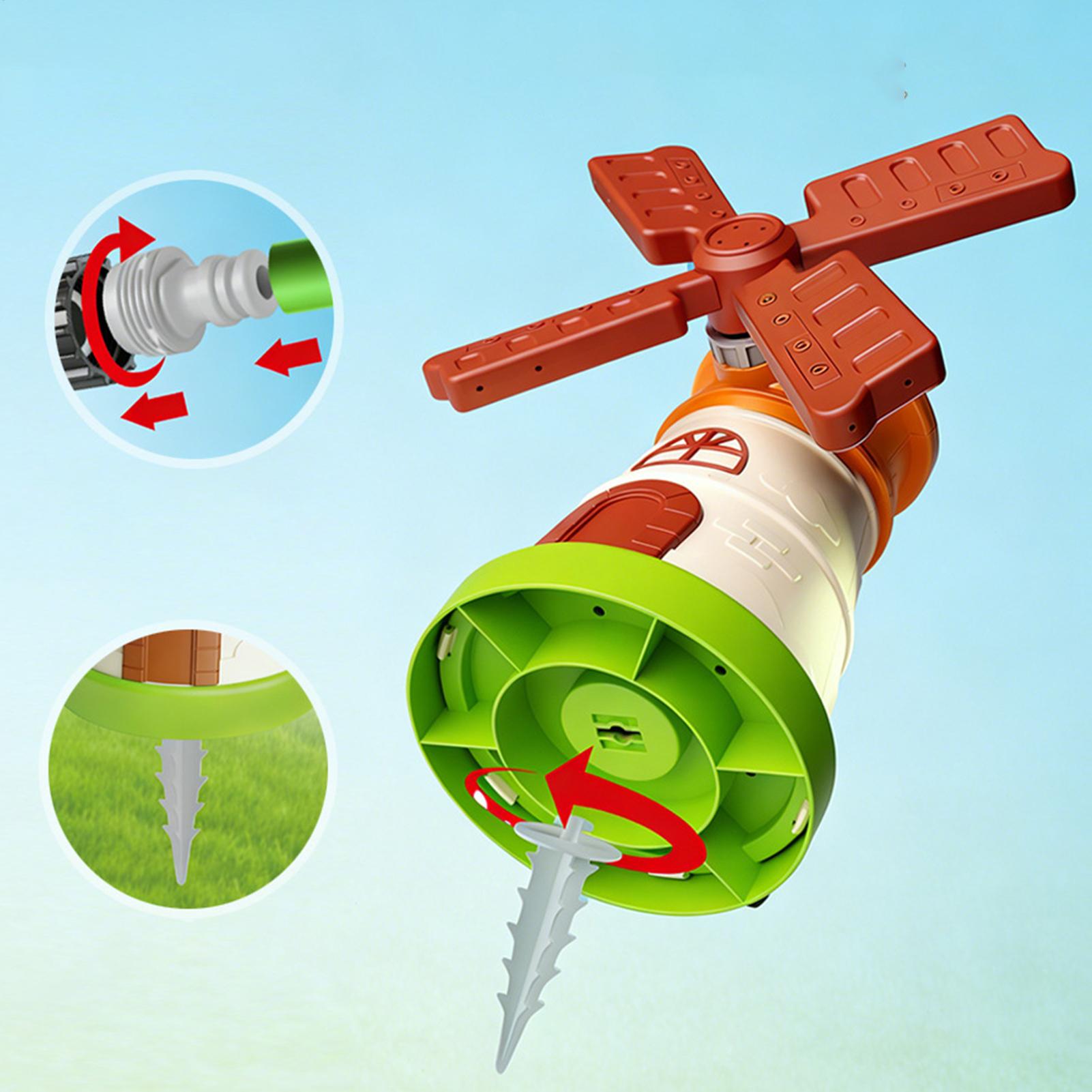 Kids Windmill Sprinkler Rotati - đánh giá và giá Kids Yard Toys