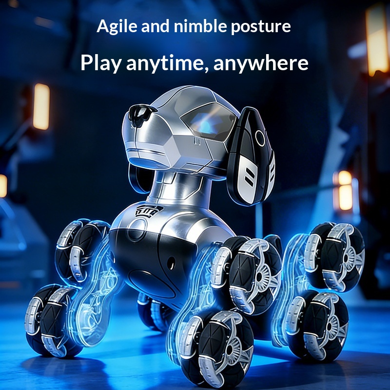 New RC Stunt Robot Dog 8 Wheel - đánh giá và giá Kids Toys Dog