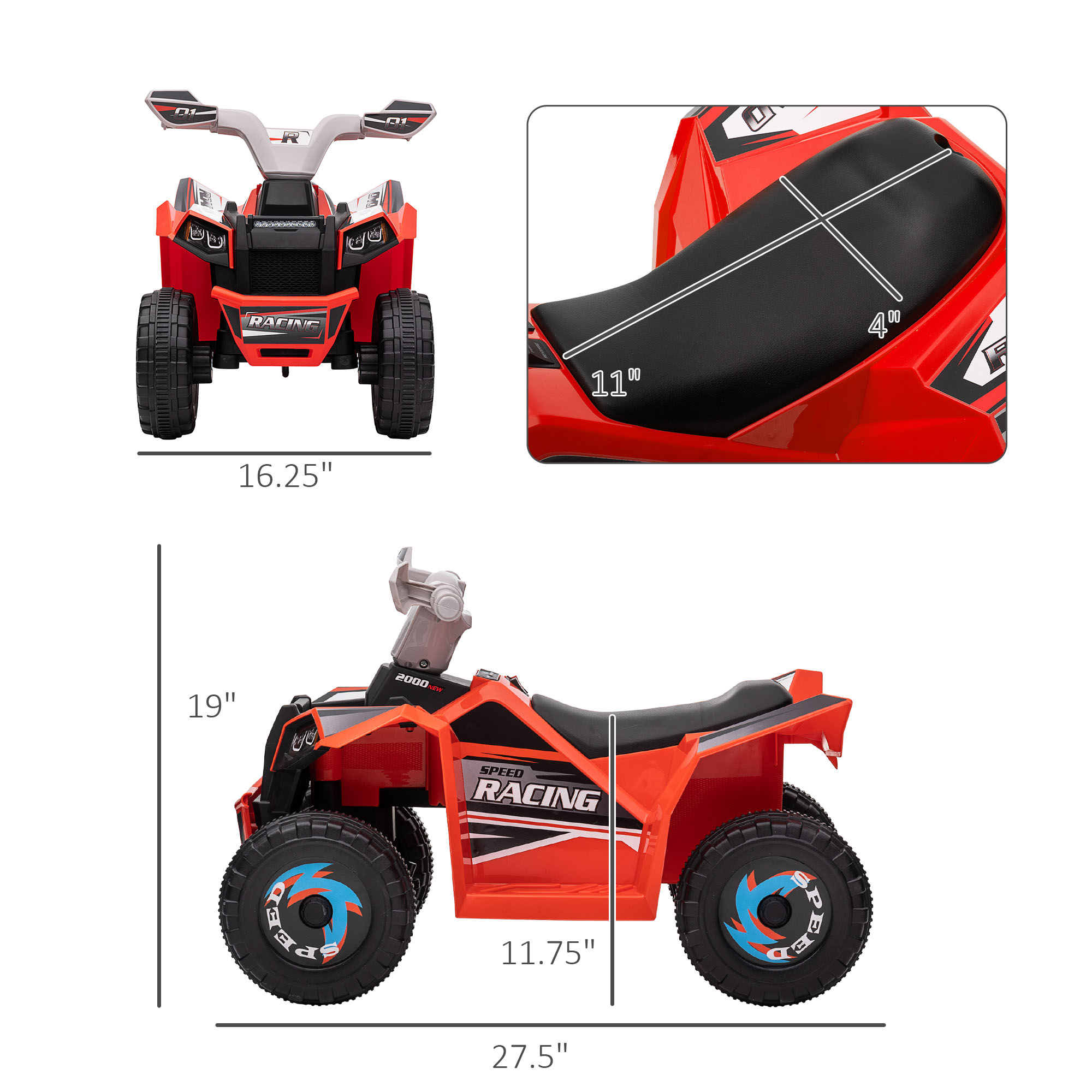 Car 6V with Kids Durable Desig - đánh giá và giá Kids Yard Toys