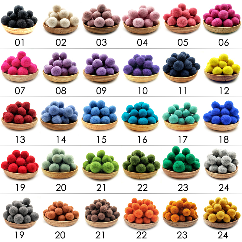 10/30pcs 2cm Wool Felt Balls R - đánh giá và giá Kids Toys In Wholesale