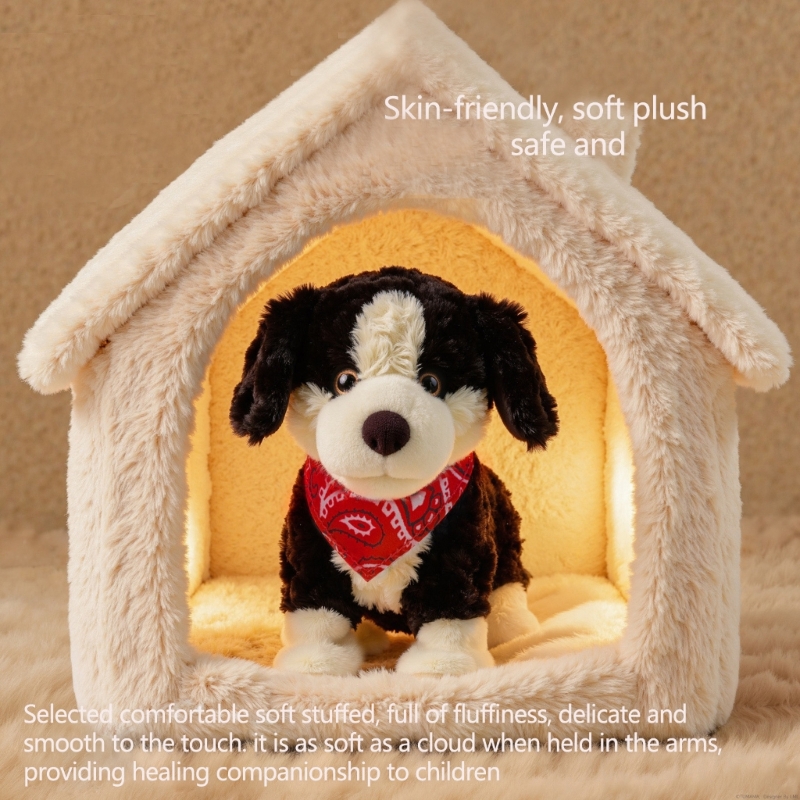 Chú chó đồ chơi sang trọng mềm - đánh giá và giá Kids Toys Dog