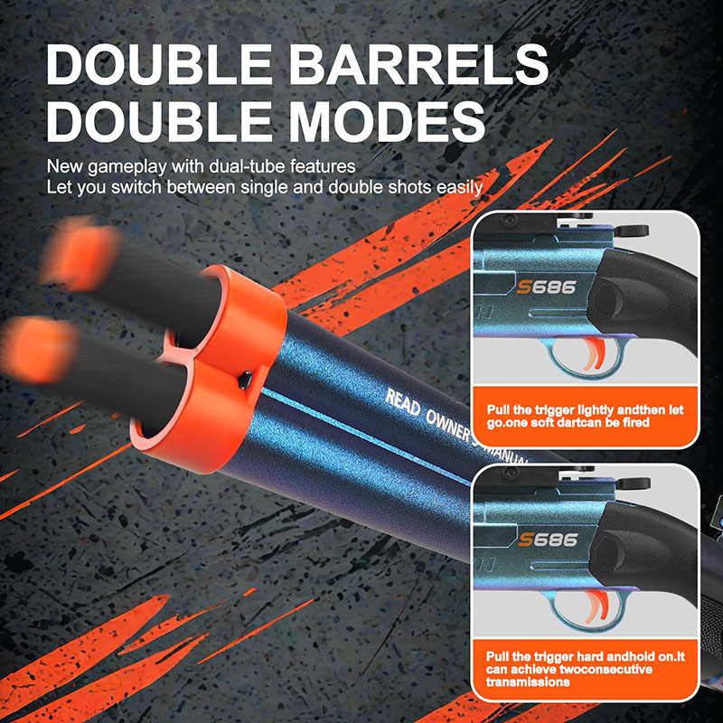 Double Barrel Foam Dart Blaste - đánh giá và giá Foam Dart Gun