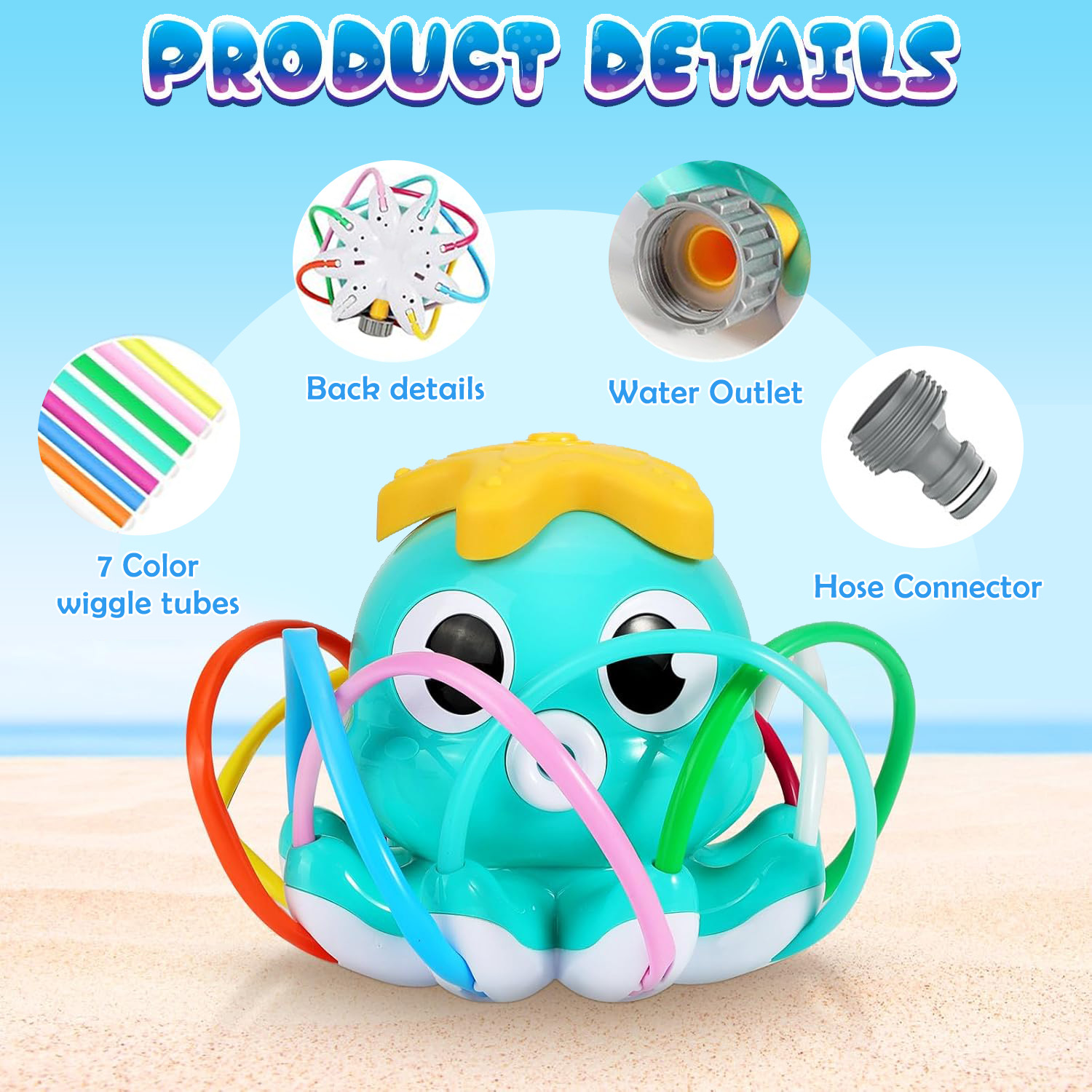 Octopus Sprinkler Water Spray  - đánh giá và giá Kids Yard Toys