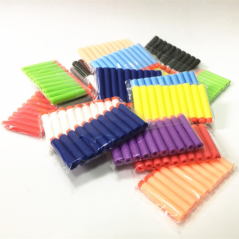 100PCS Round Head Bullets 7.2c - đánh giá và giá Foam Dart Gun
