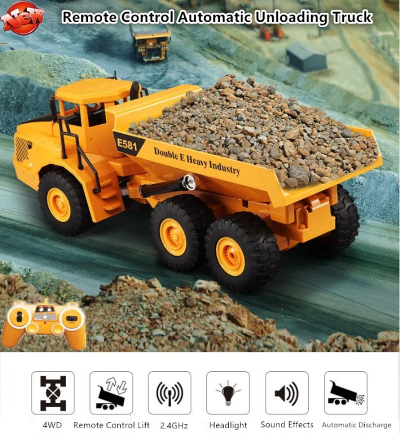 Remote Control Dump Truck RC 1 - đánh giá và giá Kids Toys Under $20