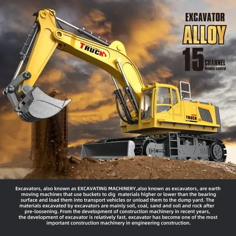 12/15/17CH Rc Excavator Alloy  - đánh giá và giá Kids Toys Car