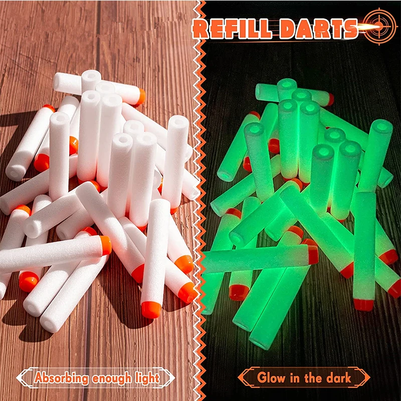 AA-100Pcs EVA Soft Foam White  - đánh giá và giá Foam Dart Gun